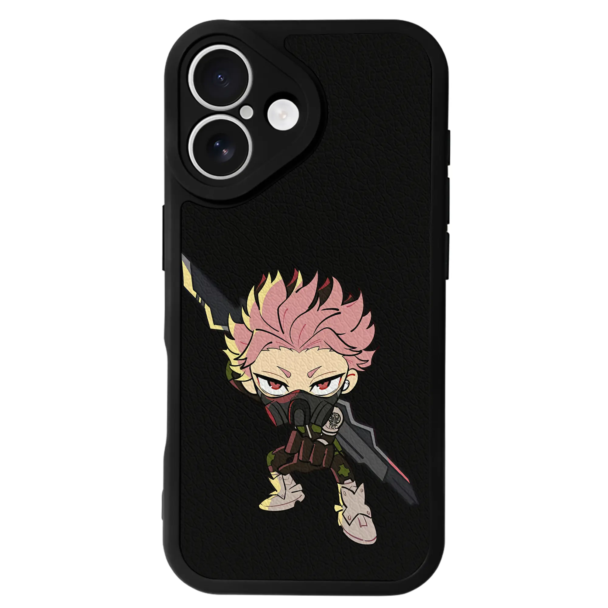 怪獣8号 グッズ,鳴海弦 - IPhone 16シリーズ対応 ・ シリコンスマホケース ・ レザー調 ・ 高精度フィット ・ 耐衝撃 ・ ワイヤレス充電対応 ・ 精密カット